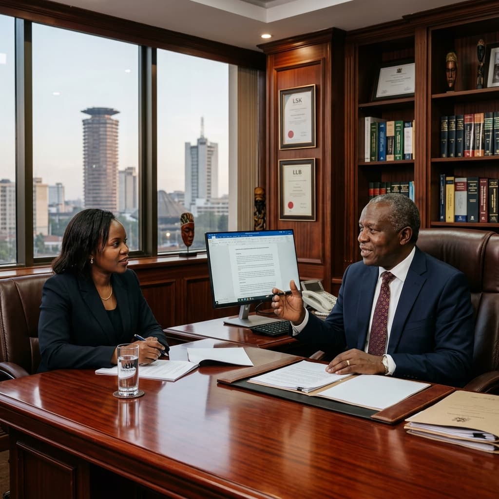 Attorney Consulting Client